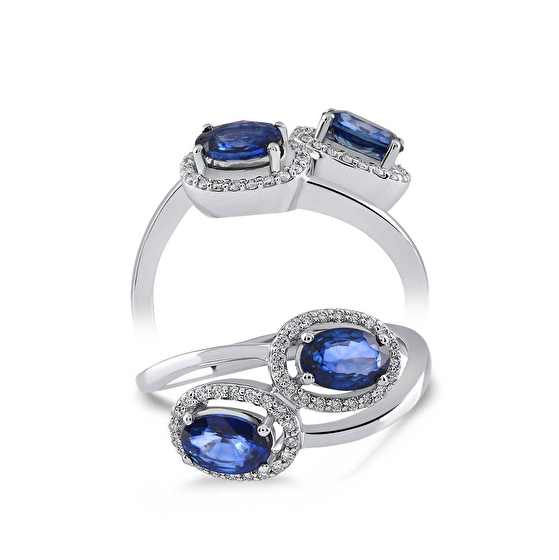 Saphir Diamantring
