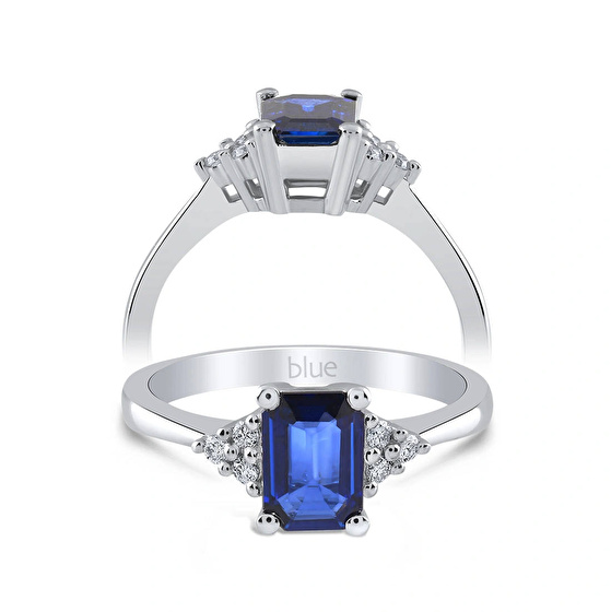 Saphir Diamantring