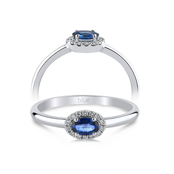 Saphir Diamantring