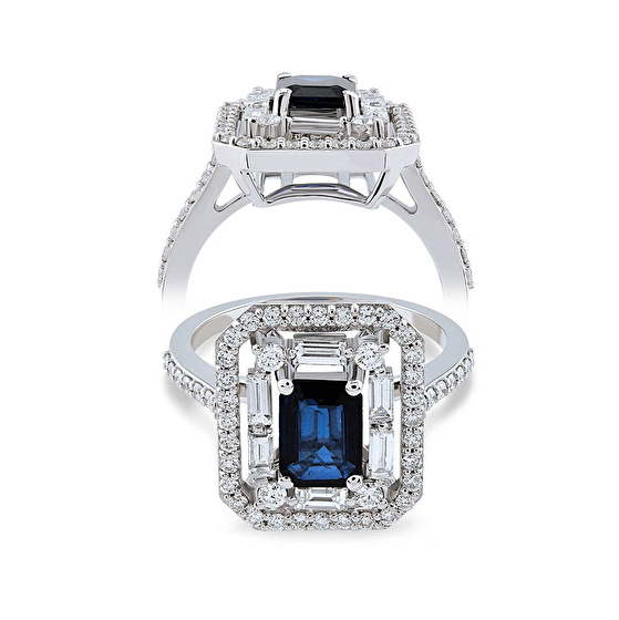Saphir Diamantring