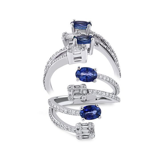 Saphir Diamantring