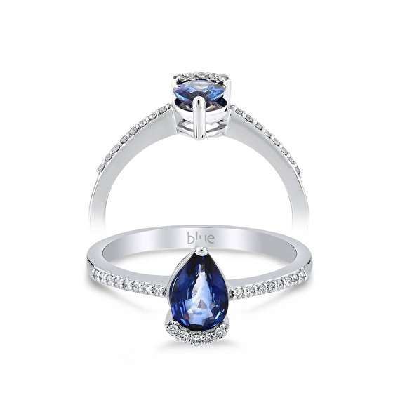 Saphir Diamantring