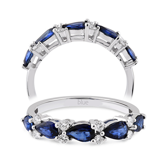 Saphir Diamantring