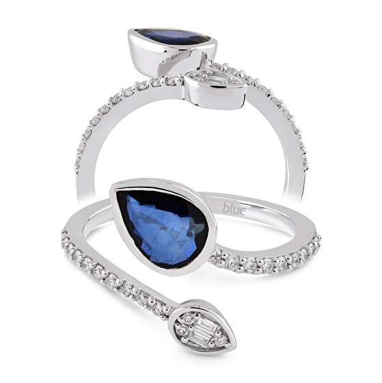 Saphir Diamantring