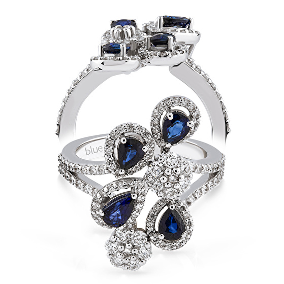 Saphir Diamantring