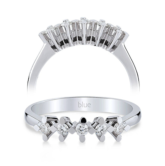 Fünfstein Diamantring