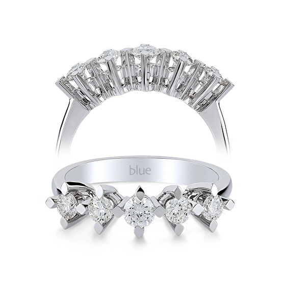 Fünfstein Diamantring