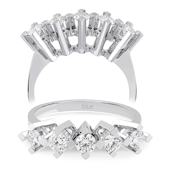Fünfstein Diamantring
