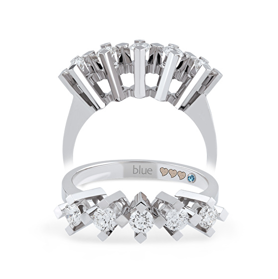 Fünfstein Diamantring