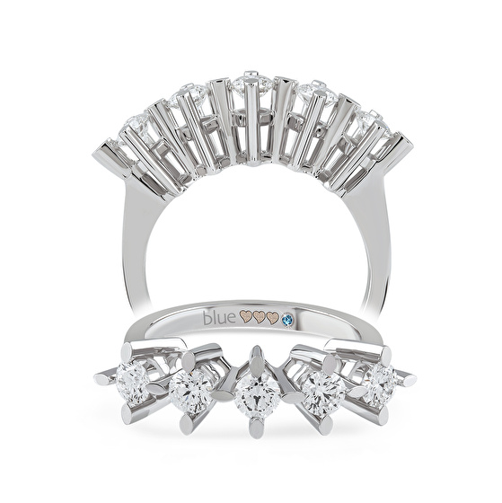 Fünfstein Diamantring