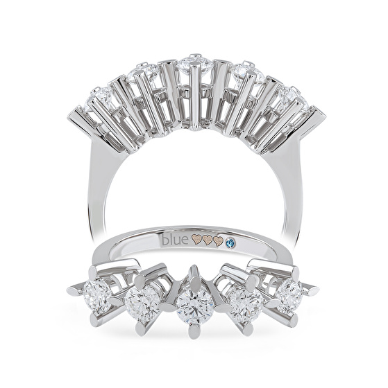 Fünfstein Diamantring