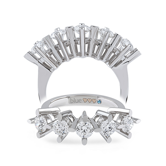 Fünfstein Diamantring