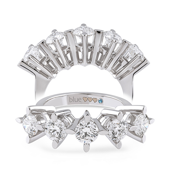 Fünfstein Diamantring