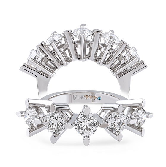 Fünfstein Diamantring