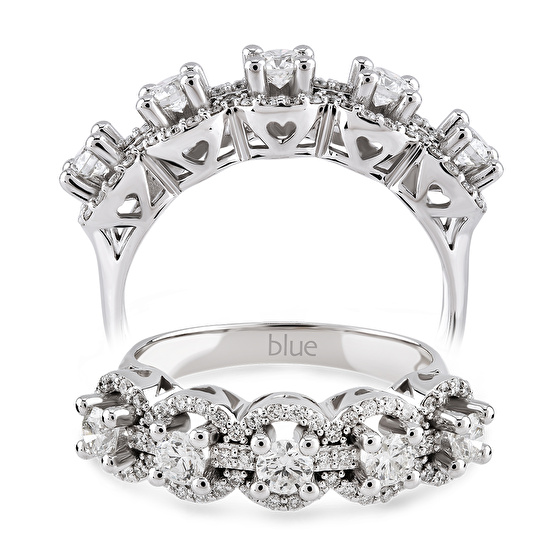 Fünfstein Diamantring