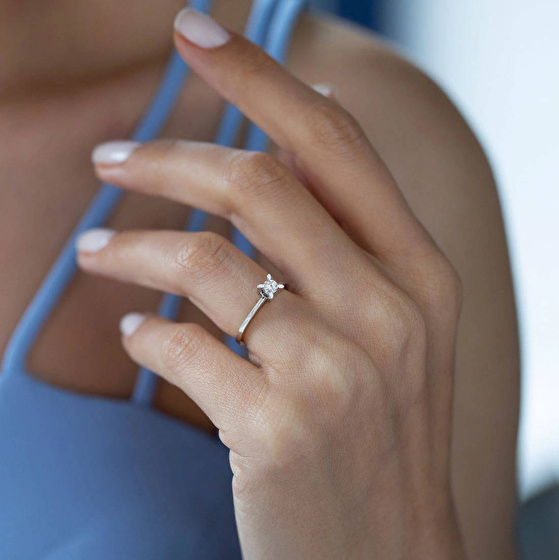 Solitär Diamant Verlobungsring