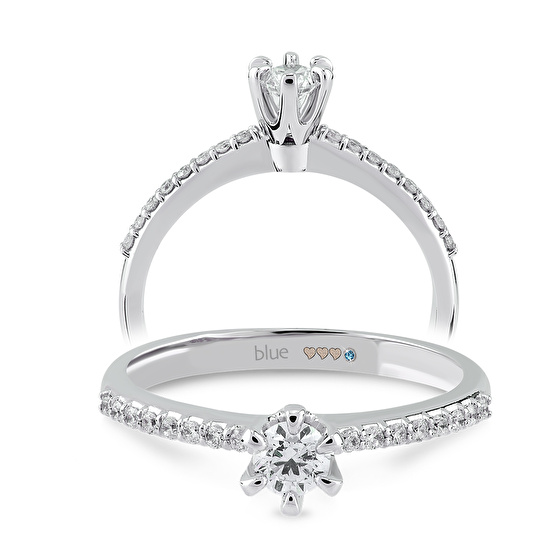 Seitenstein Diamant Verlobungsring