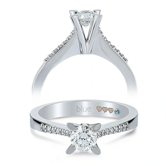 Seitenstein Diamant Verlobungsring