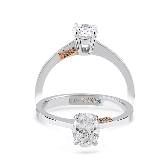 Oval Diamantring