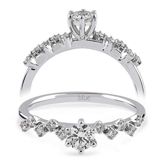 Moderner Diamant Verlobungsring