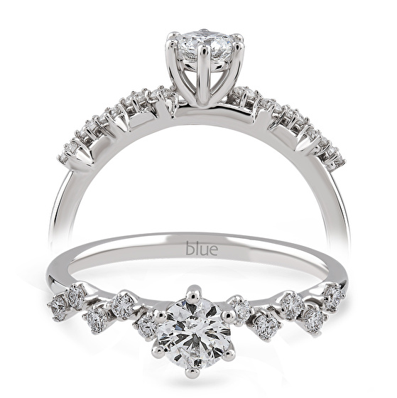 Seitenstein Diamant Verlobungsring