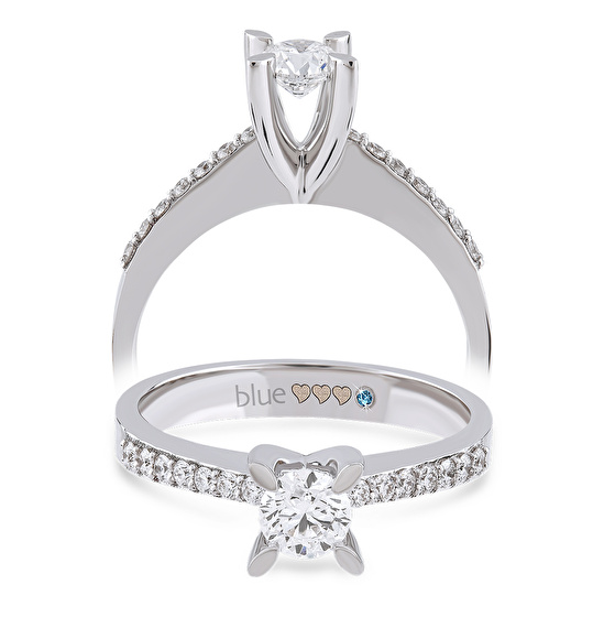 Seitenstein Diamant Verlobungsring