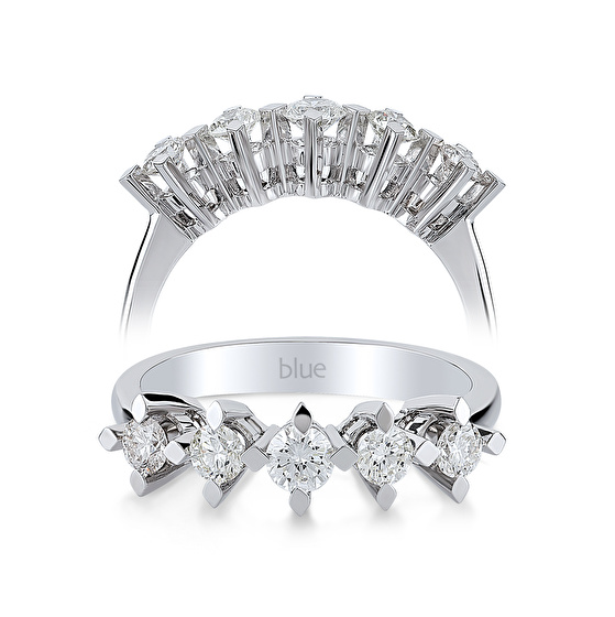 Fünfstein Diamantring