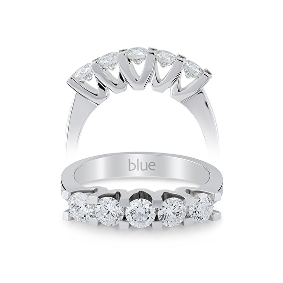 Fünfstein Diamantring