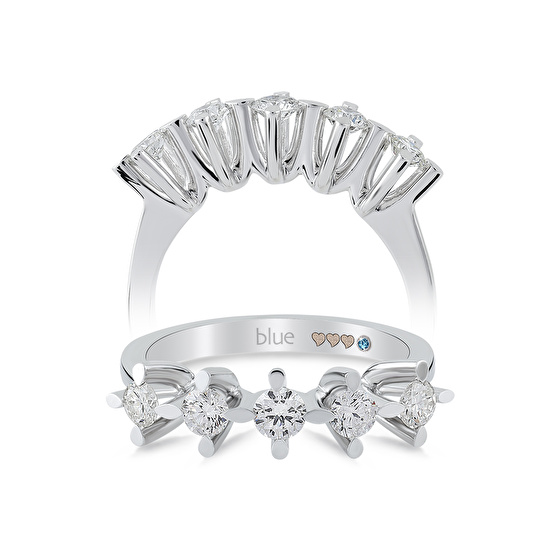 Fünfstein Diamantring