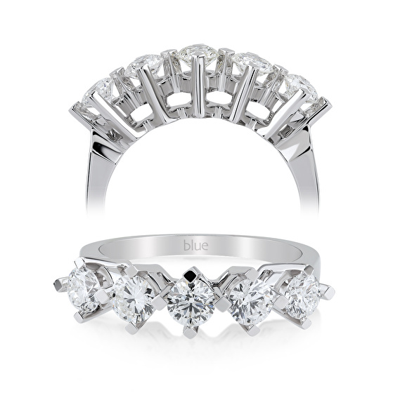Fünfstein Diamantring