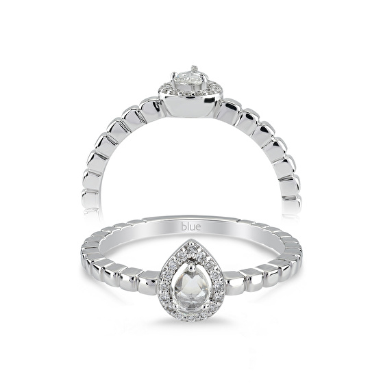 Tropfen Design Diamantring