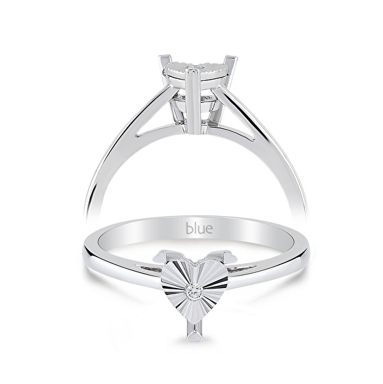 Herz Design Diamantring
