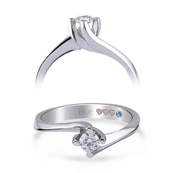 Moderner Diamant Verlobungsring