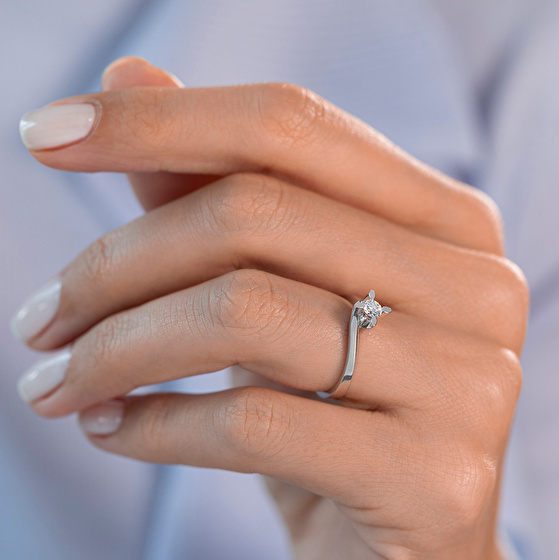 Solitär Diamant Verlobungsring