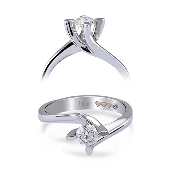 Moderner Diamant Verlobungsring