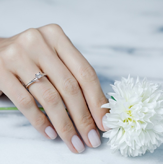 Solitär Diamant Verlobungsring