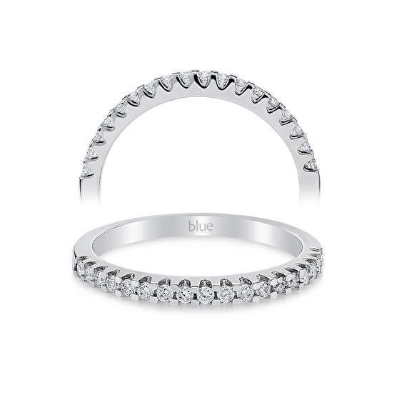 Halbmemoire Diamantring