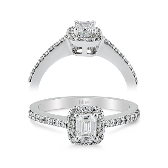 Oktagon Diamant Verlobungsring
