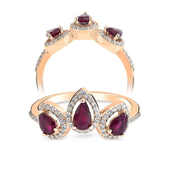 Exklusiv Design Smaragd Diamantring