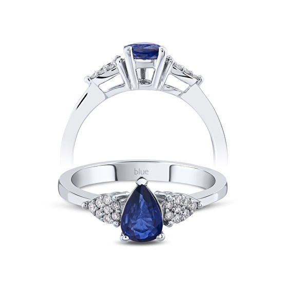 Saphir Diamantring