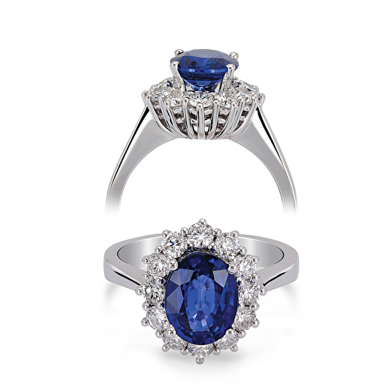 Special Design Saphir Diamantring