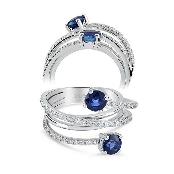Saphir Diamantring