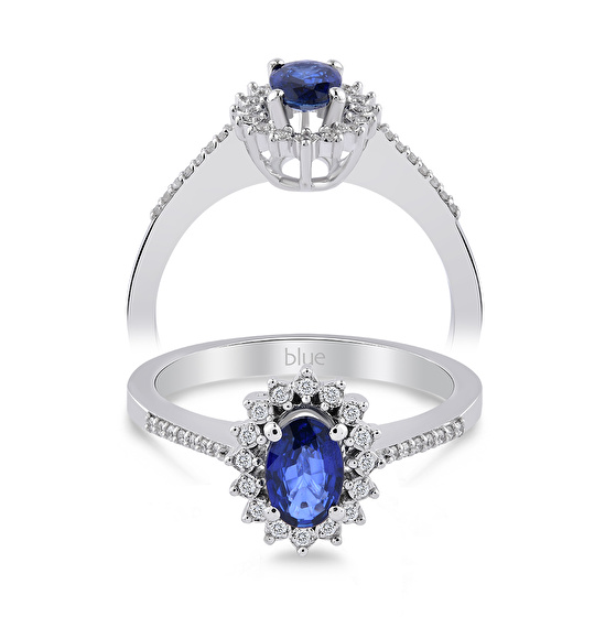 Saphir Diamantring