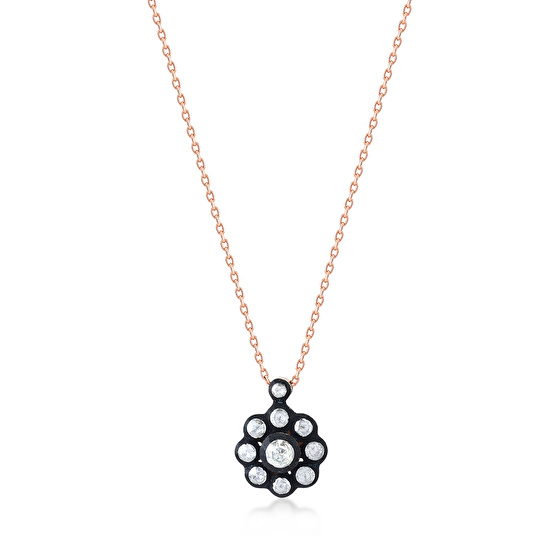 Rose Cut Diamant Halskette