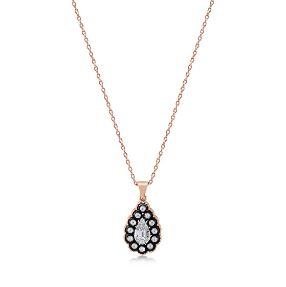 Rose Cut Diamant Halskette