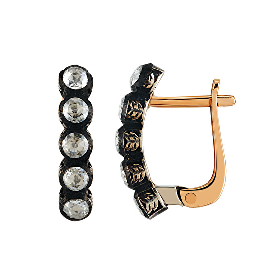 Rose Cut Diamant Ohrring