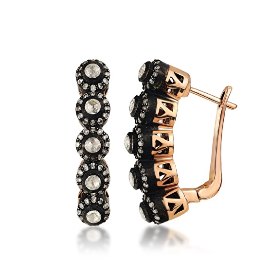 Rose Cut Diamant Ohrring