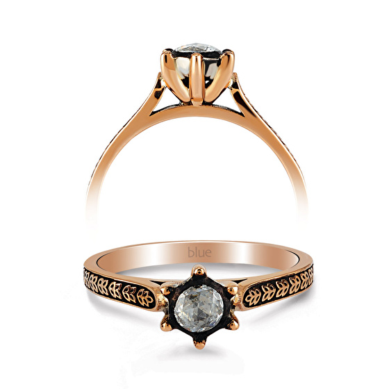 Rose Cut Diamantring