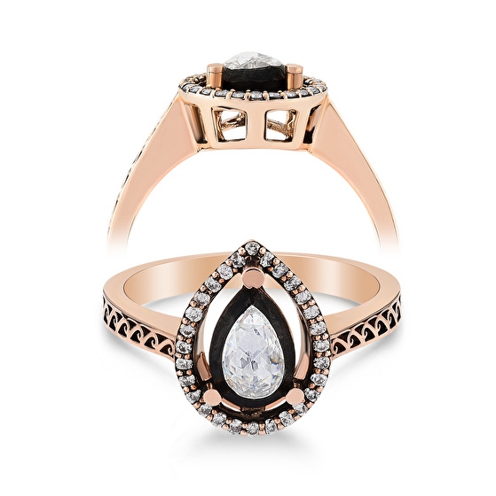 Rose Cut Diamantring