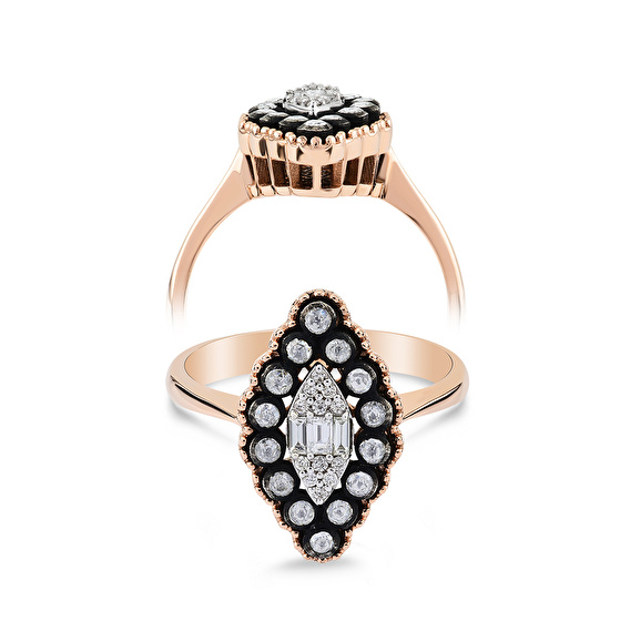 Rose Cut Diamantring